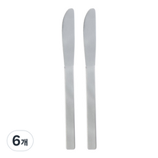 Knife Mall 全不鏽鋼霧面餐刀, 6個, 單一顏色