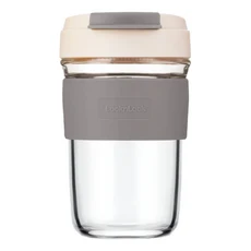 LocknLock 樂扣樂扣 咖啡杯 GRY-CN-12 460ml, 米色 + 透明色 + 灰色, 1個