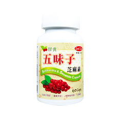 good Life 得意人生 五味子芝麻素膠囊, 60顆, 600mg, 1罐