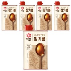 백설 고소함 가득 참기름, 500ml, 5개