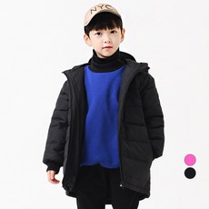 Kids Recipe 兒童連帽輕量長版鋪棉外套