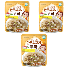 ivenet 艾唯倪 孩童即食副食品, 3包, 200g, 牛肉蘿蔔湯口味