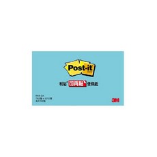 3M Post-it 利貼 便條紙利貼 3*5吋 #655-2A, 藍色, 100張, 1本