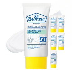 더페이스샵 닥터벨머 UV 더마 시카 수분 선크림 SPF50+ PA++++, 50ml, 6개