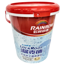 RAINBOW 虹牌油漆 424 漏克補水性防水塗料 象牙色 防水隔熱, 3.785L, 4.2kg, 1桶