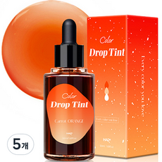 헤어플러스 컬러 드롭 헤어틴트, 5개, 캐롯오렌지