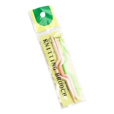 플라스틱 꽈배기바늘 랜덤 색상 3종 세트, 1세트