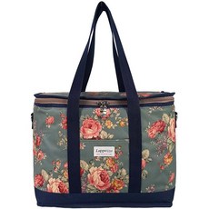 Lafezo 保溫保冷袋 XL + 肩背帶, 藍色玫瑰, 1個