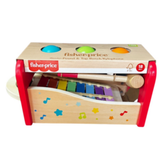 fisher-price 費雪 木製音樂敲敲樂, FEFHXT88W, 1組