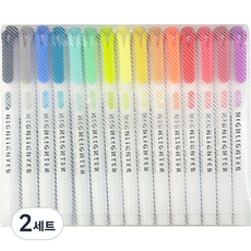 DOnG-A Pms 糖果色雙頭螢光筆15色組, 混合色, 2套