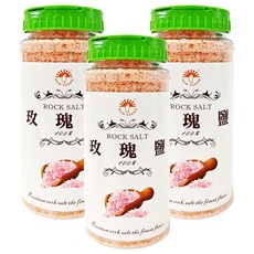 新光洋菜 玫瑰鹽 ROCK SALT, 550g, 3罐