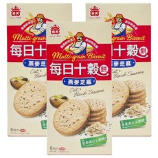 義美 每日十穀養生餅 燕麥芝麻, 171g, 3盒