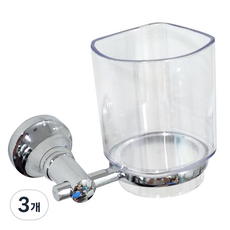 方形漱口杯 + 杯架組, 混合顏色, 3個