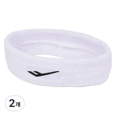 프로스펙스 테리 헤어 밴드, 화이트, 2개