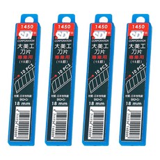 手牌 高硬度美工刀片 大 1450 (18mm), 4盒