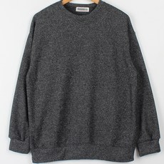 플레이즈 남성용 루즈핏 라운드넥 긴팔 맨투맨 니트 티셔츠