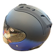 R3A6 全罩式安全帽 XXL 含護目鏡, 黑色 + 藍色, 1個