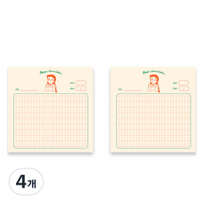 Flyingwhales 紅髮安妮便利貼, 1入, 4個, 想像