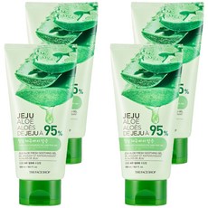더페이스샵 신선한 제주 알로에 수딩젤, 300ml, 4개