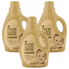 네이쳐러브메레 아기 오리지널 세탁세제 용기형 허브가든향, 1.8L, 3개