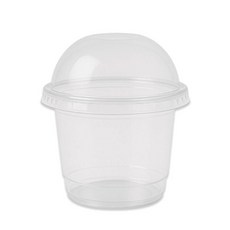 Draw Life 甜點PET杯 + 無孔蓋組 直徑92mm x 高度100mm, 1個, 100入