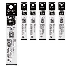 파이롯트 쥬스업 3 4 다색볼펜 리필심 0.4mm, 블랙, 6개