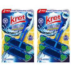 kret 馬桶芳香清潔掛 Set 2入, 檸檬萊姆香氣, 清潔防垢除臭, 40g, 2盒