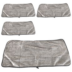 條紋毛巾浴巾 S03灰色毛巾 35 x 75cm, 灰色, 4條