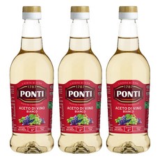 PONTI 白酒醋, 6%酸度, 500ml, 3瓶