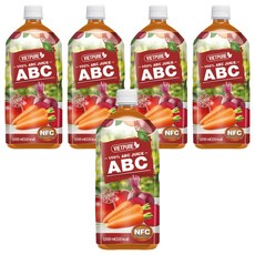 NFC榨汁ABC蔬果汁, 1L, 5瓶