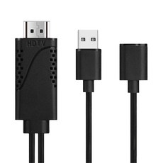 MAX+ 蘋果/安卓通用 HDTV高畫質影音電視傳輸線 (黑) 支援iOS最新系統 高速傳輸 強悍散熱, 單一商品, 1條