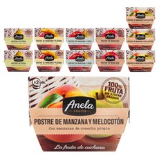 Anela 鮮果泥綜合組, 蘋果水梨口味+蘋果口味+香蕉口味+水梨口味+水蜜桃口味 2入, 1.2kg, 2組