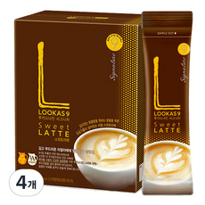 루카스나인 스위트 라떼 커피믹스, 16.7g, 30개입, 4개