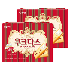 크라운 쿠크다스 화이트토르테, 128g, 2개