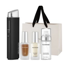 레스노베 코어 임팩트 피부마사지기 디바이스 + 리프팅 앰플 30ml + 볼류마이징 앰플 30ml + 앰플 부스터 60ml 세트, 미드나잇 블랙