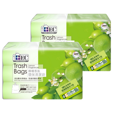 EASY CLEANER 家簡塵除 香氛清潔袋 檸檬 小 3捲, 15L, 2包