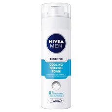 NIVEA 妮維雅 男士 極淨酷涼刮鬍泡, 敏感性肌膚適用, 200ml, 1瓶