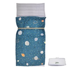 juho DECO 防螨款幼兒園午睡袋套裝 70x145cm (含枕頭) 睡墊 70x115cm 棉被 韓國產, 迷幻銀河, 迷幻銀河 多色