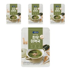 베베쿡 유아용 바르게 만든 한우 미역국, 200g, 4개