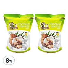 椰子捲心酥 芒果口味, 8包, 80g