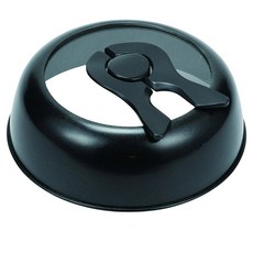 珍珠金屬 矽膠加工圓形盤蓋 帶窗口 HB-5414, 22cm, 1個