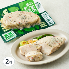 참프레 동물복지 인증 수비드 닭가슴살 허브, 130g, 1개입, 2개