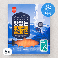 이츠웰 파타고니아 맛있는 훈제연어 슬라이스 (냉동), 140g, 5개
