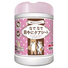 HONDA YOKO 本田洋行 犬貓專用眼部清潔濕巾 無香, 1罐, 60張