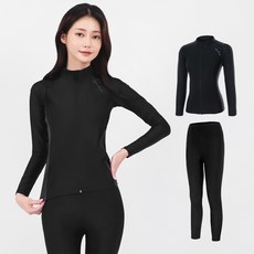 아쿠아티카 여성용 집업 래쉬가드 상의 + 워터래깅스 세트 AQAWZC