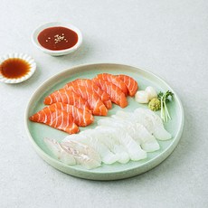 맛있는 광어 연어회 (냉장), 200g, 1개