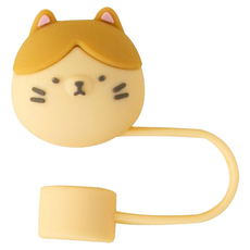 Oolab 良杯製所 喵星人矽膠防塵細吸管蓋 布丁, 1個, 1個