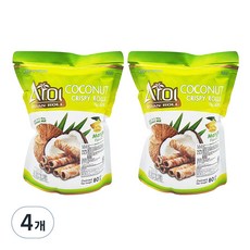 椰子捲心酥 芒果口味, 4包, 80g