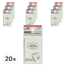 ibis 透明自黏便條紙 50 x 76 12599, 單一顏色, 50張, 20個