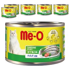 Me-O 咪歐 成貓用 貓罐, 沙丁魚口味, 170g, 6罐